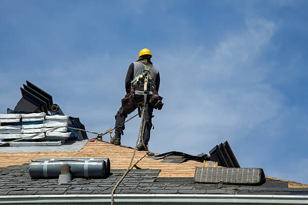 Professional Roof Replacement technician working in Hazelton, ID